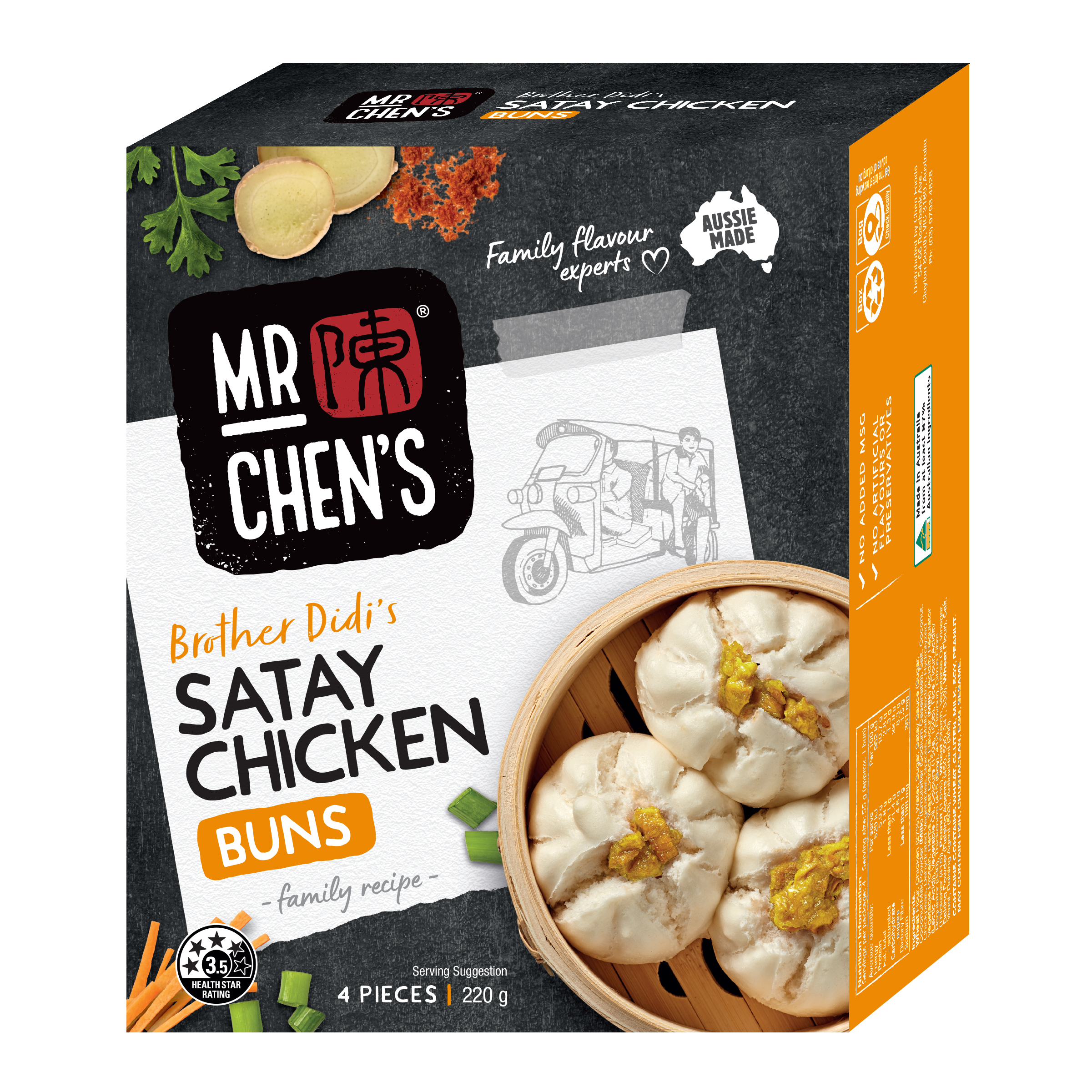 Satay Chicken Bun 220g